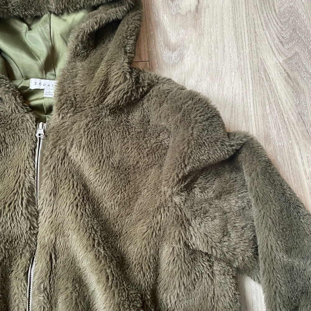 36 Point 5 Faux Fur Jacket